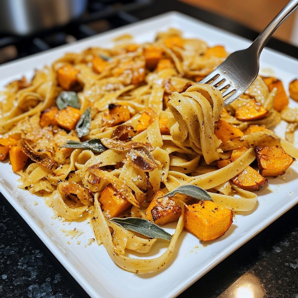 Pasta mit Kürbis und Salbei