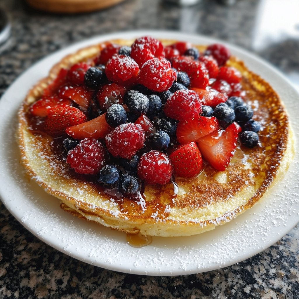 Pfannkuchen mit Beerenmix
