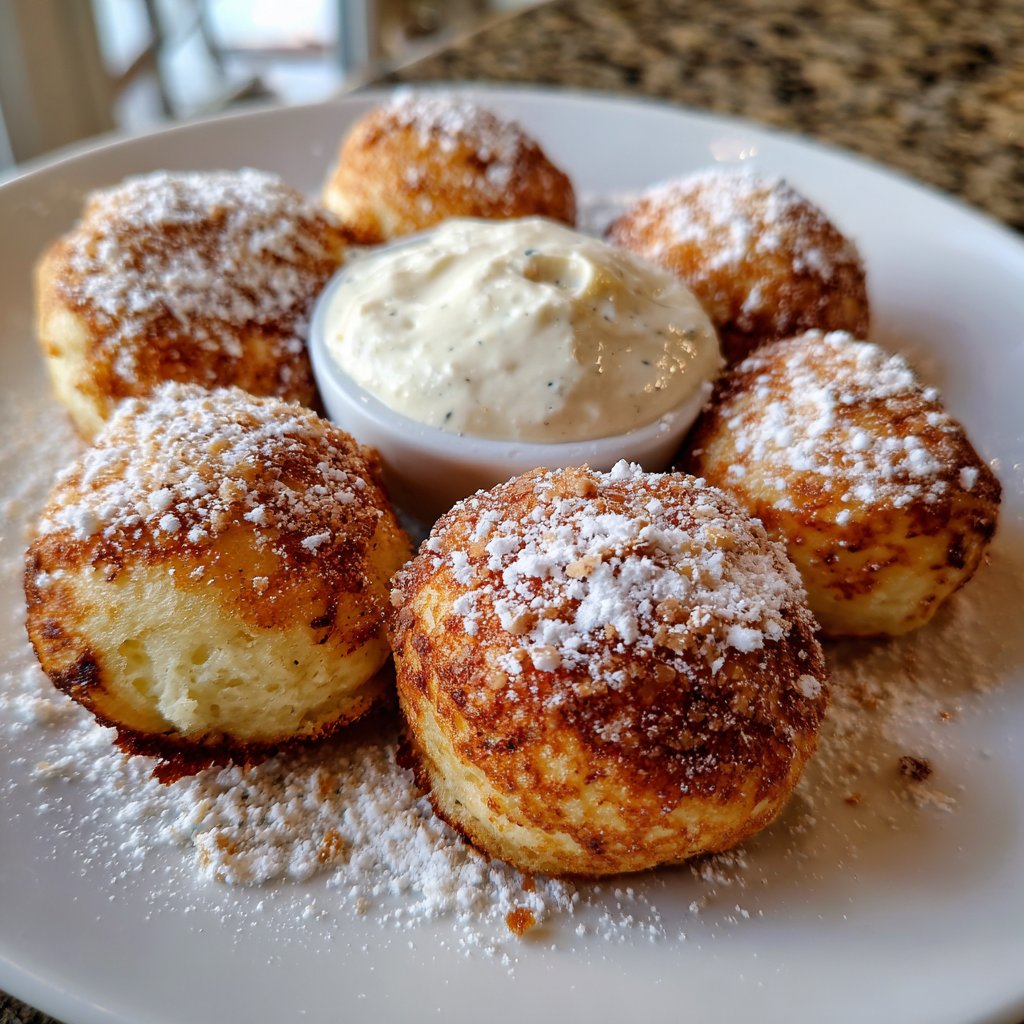 Quarkbällchen mit Vanillequark