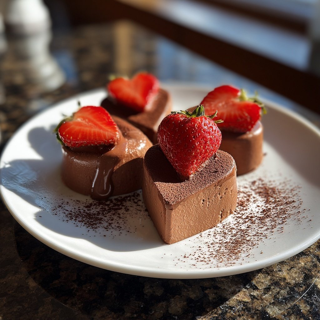 Valentinstag Dessert ohne Zucker