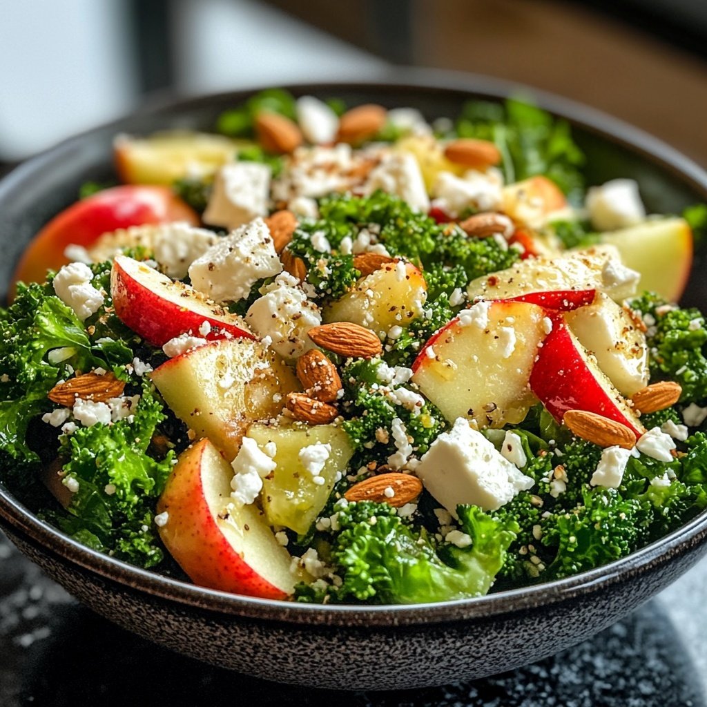 Brokkoli-Salat mit Äpfeln, Nüssen & Feta – Knackig & frisch