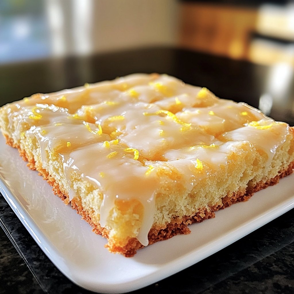 Zitronenkuchen ohne Zucker