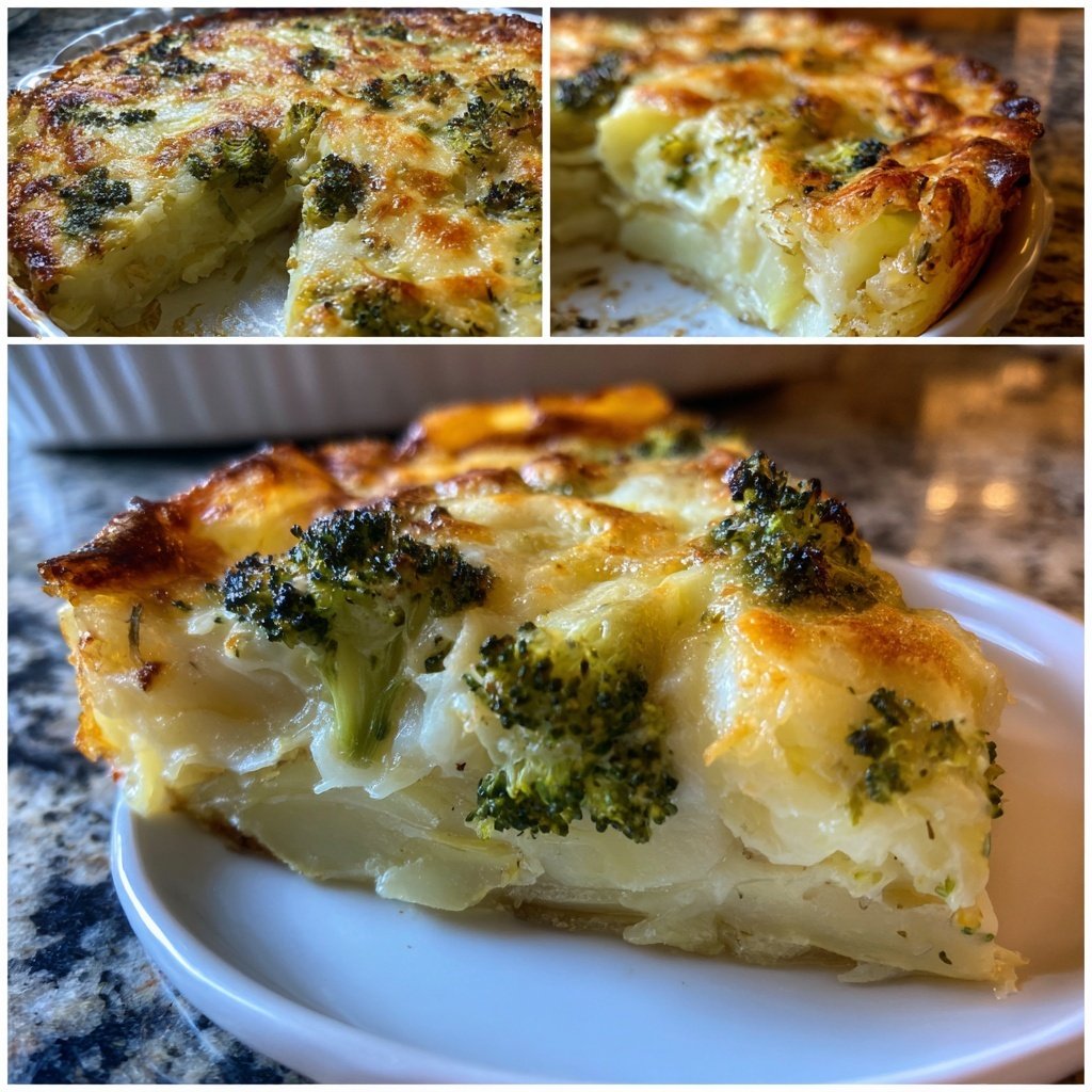 Kartoffelauflauf mit Brokkoli