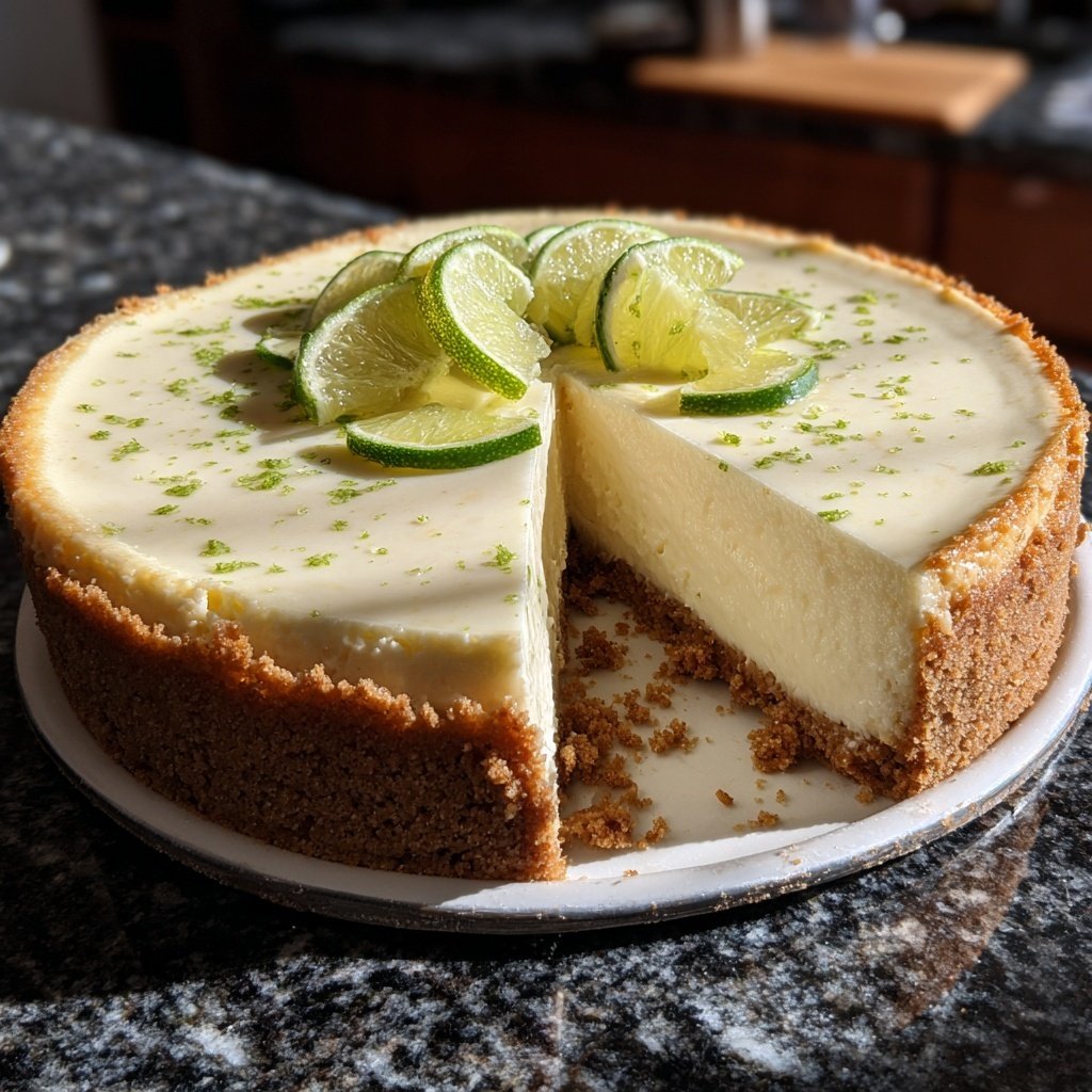 Käsekuchen mit Quark und Limette