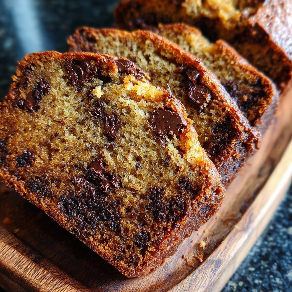 Bananenbrot mit Schoko-Drops