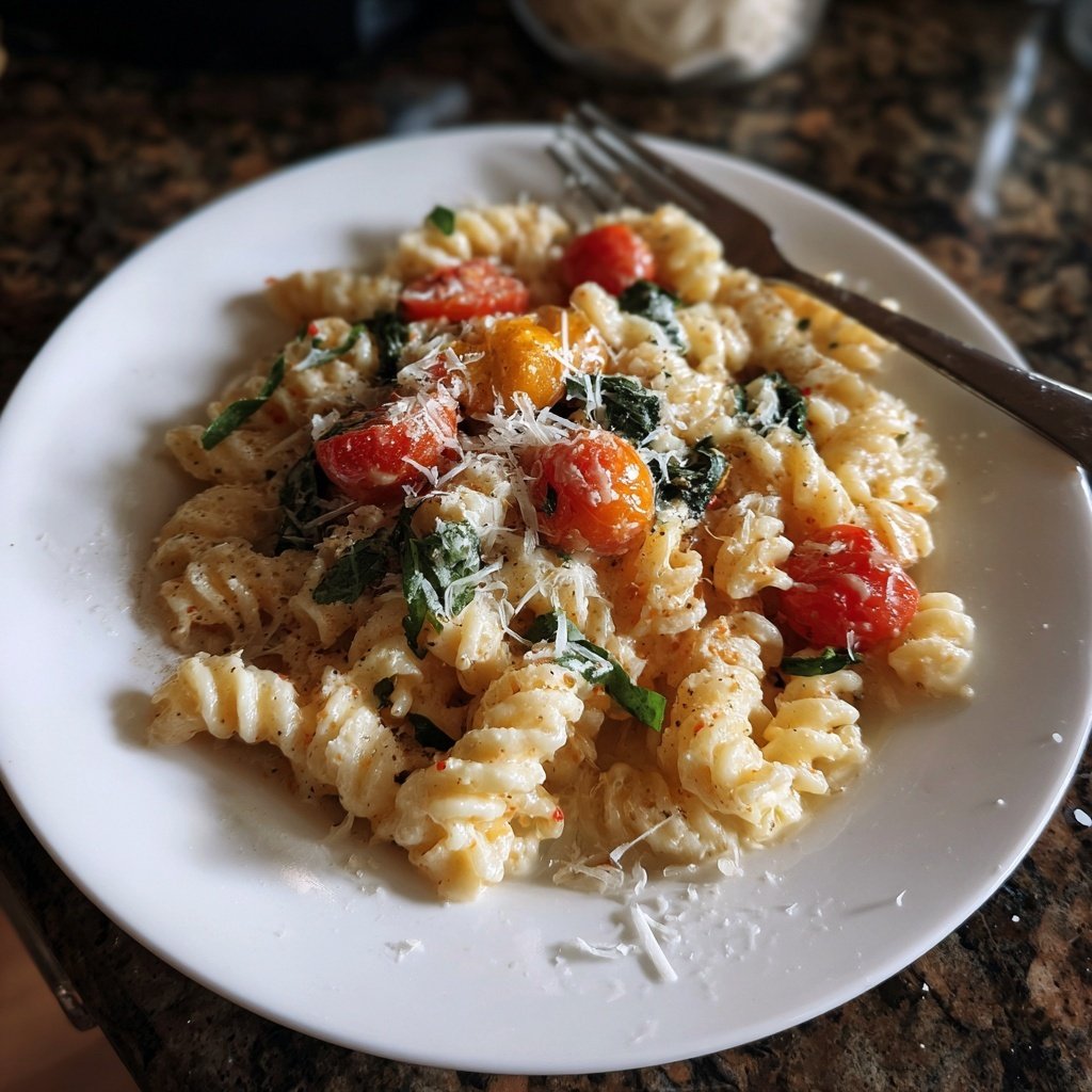 Abendessen mit Pasta